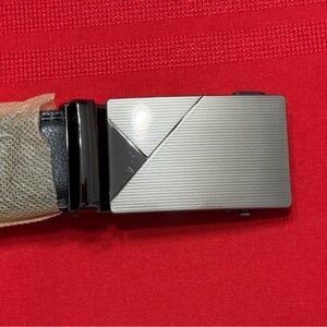 Men’s Auto Ratchet Belt - PU Leather Adjustable Strap - Generic 50 inch